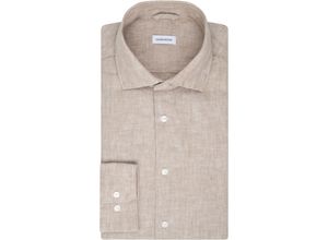 4048872643082 - Smart Linen Leinenhemd Regular-Fit Kent-Kragen für Herren beige 46