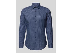 4048872687383 - Businesshemd Slim Fit Langarm Kent-Kragen für Herren blau 41