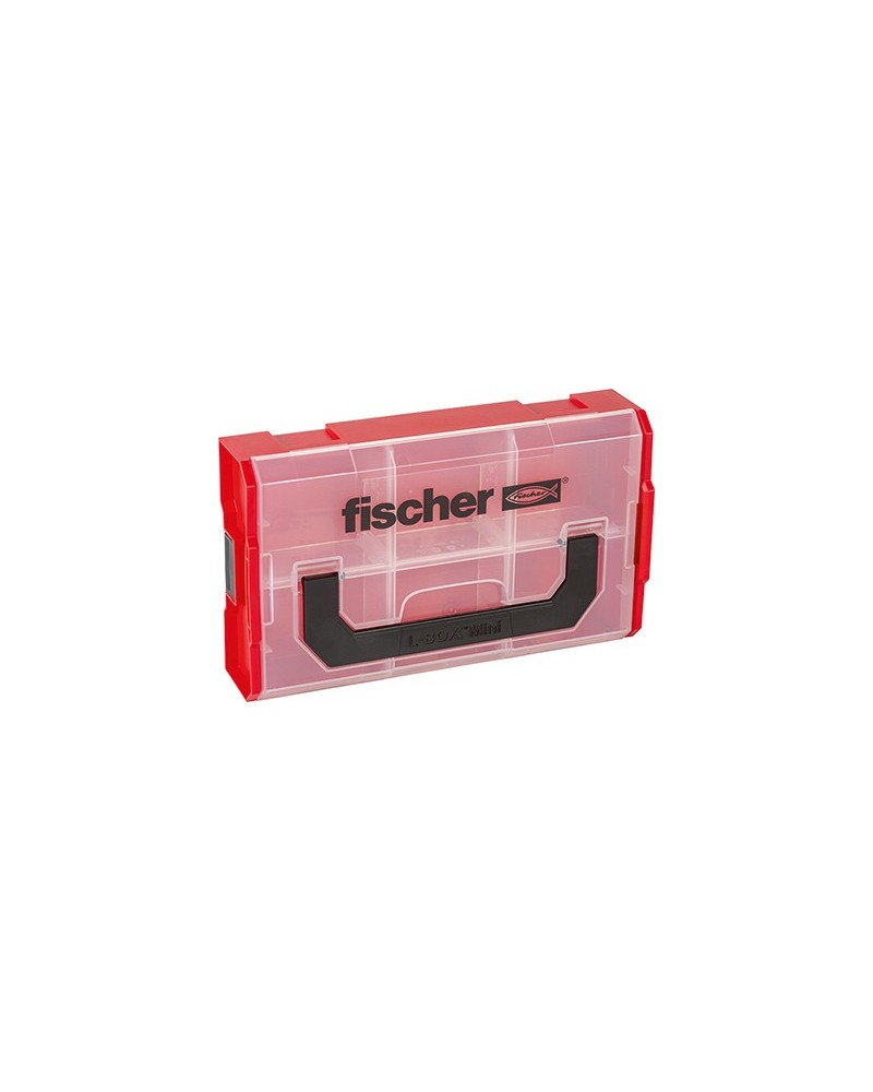 4048962220865 - fischer FIXtainer leer mit Tragegriff und transparentem Deckel stapelbar