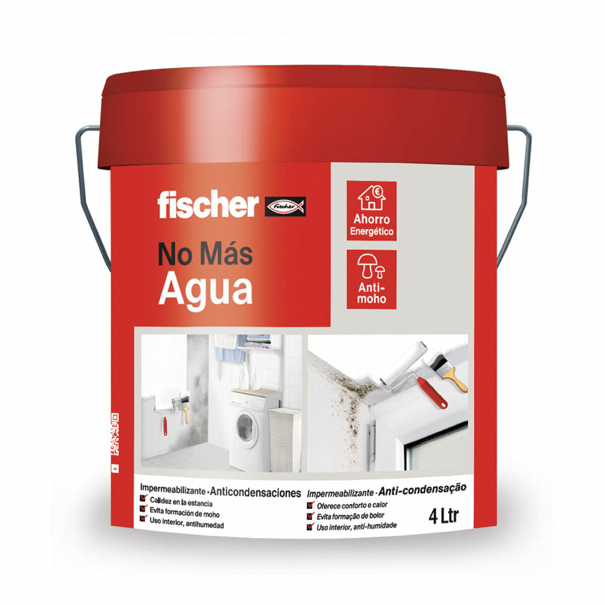 4048962459166 - Wasserabdichtung Fischer Ms Weiß 4 L 4048962459166 - Wasserabdichtung Fischer Ms Weiß 4 L