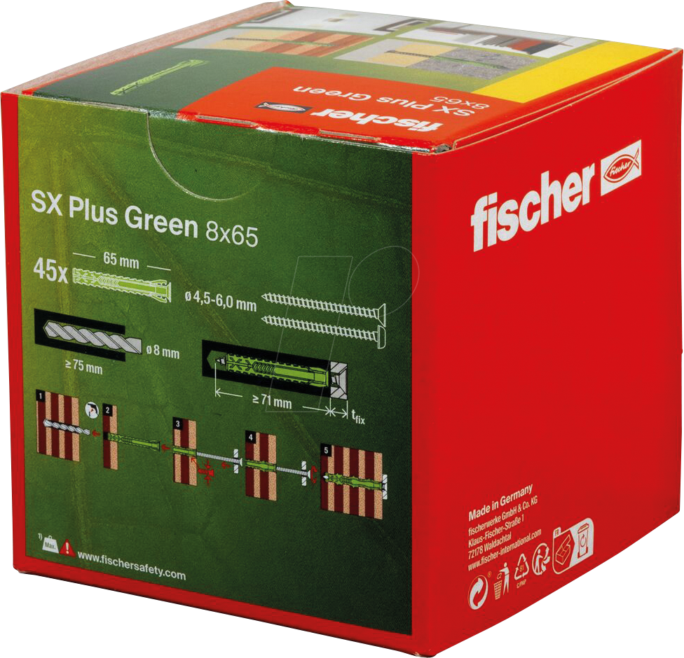 4048962481365 - FD 567810 - Dübel SX Plus Green 8x65 45-teilig