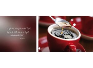 4049009097945 - Leinwandbild QUEENCE Kaffee Bilder Gr B H T 100 cm x 40 cm x 2 cm bunt Leinwandbilder Bilder 2er-Set