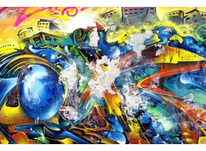 4049009101741 - Acrylglasbild QUEENCE Kunstwerk Bilder Gr B T 150 cm x 24 cm bunt Acrylglasbilder Bilder