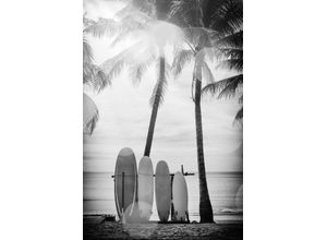 4049009108986 - Acrylglasbild QUEENCE Surfboards Bilder Gr B H T 60 cm x 90 cm x 24 cm schwarz Acrylglasbilder Bilder