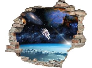 4049009110835 - Wandtattoo QUEENCE Astronaut Wandtattoos Gr B H T 60 cm x 50 cm x 01 cm Natur bunt Wandtattoos Natur