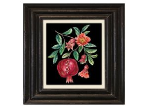 4049009165910 - Leinwandbild QUEENCE Granatapfel Bilder Gr B H T 40 cm x 40 cm x 2 cm rot Leinwandbilder Bilder