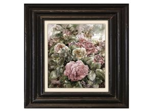 4049009356028 - Leinwandbild QUEENCE Blumen Bilder Gr B H T 40 cm x 40 cm x 2 cm lila Leinwandbilder Bilder