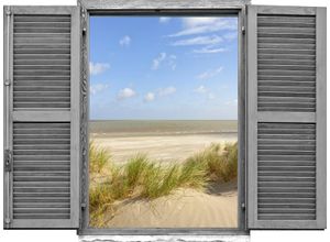 4049009635185 - Wandtattoo QUEENCE Düne Wandtattoos Gr B H T 80 cm x 60 cm x 01 cm Natur beige (natur) Wandtattoos Natur