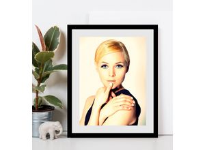 4049009831372 - Bild QUEENCE Secilia Bilder Gr B H 50 cm x 70 cm Wandbild Frau Hochformat 1 St schwarz Bild Kunstdruck Bilder mit Rahmen