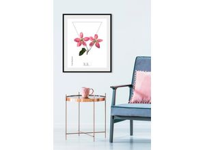 4049009844365 - Bild QUEENCE Malus Bilder Gr B H 40 cm x 50 cm Wandbild Hochformat 1 St rosa Bild Kunstdruck Bilder mit Rahmen