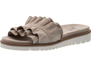 4049299247778 - ara® Pantoletten Veloursleder atmungsaktiv für Damen beige 39