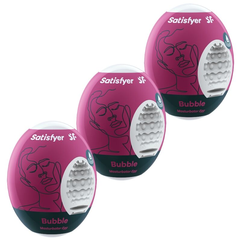 4049369043453 - SATISFYER - 3 MASTURBATOR EIER BUBBLE