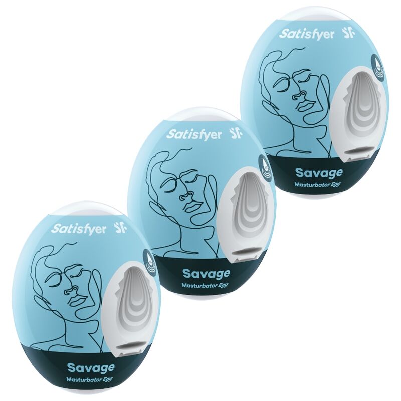 4049369043484 - SATISFYER - 3 MASTURBATOR EIER SAVAGE 4049369043484 - SATISFYER - 3 MASTURBATOR EIER SAVAGE