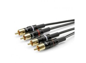 4049371813310 - Hicon - Sommer Cable HBP-C2-0150 Klinke   Cinch Audio Anschlusskabel [2x - 2x Cinch-Stecker] 150 m Schwarz