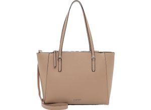 4049391407292 - Emily & Noah Shopper Reißverschluss Emblem für Damen beige