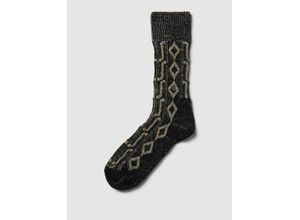 4049508372666 - Socken aus Schurwolle-Mix mit Allover-Muster Modell CABIN BOOT