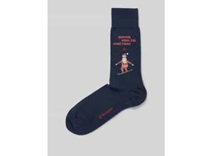 4049508390103 - Socken mit Label-Detail Modell Snowboarding Santa