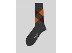 4049508392145 - Socken aus Schurwoll-Mix mit Label-Detail Modell Edinburgh