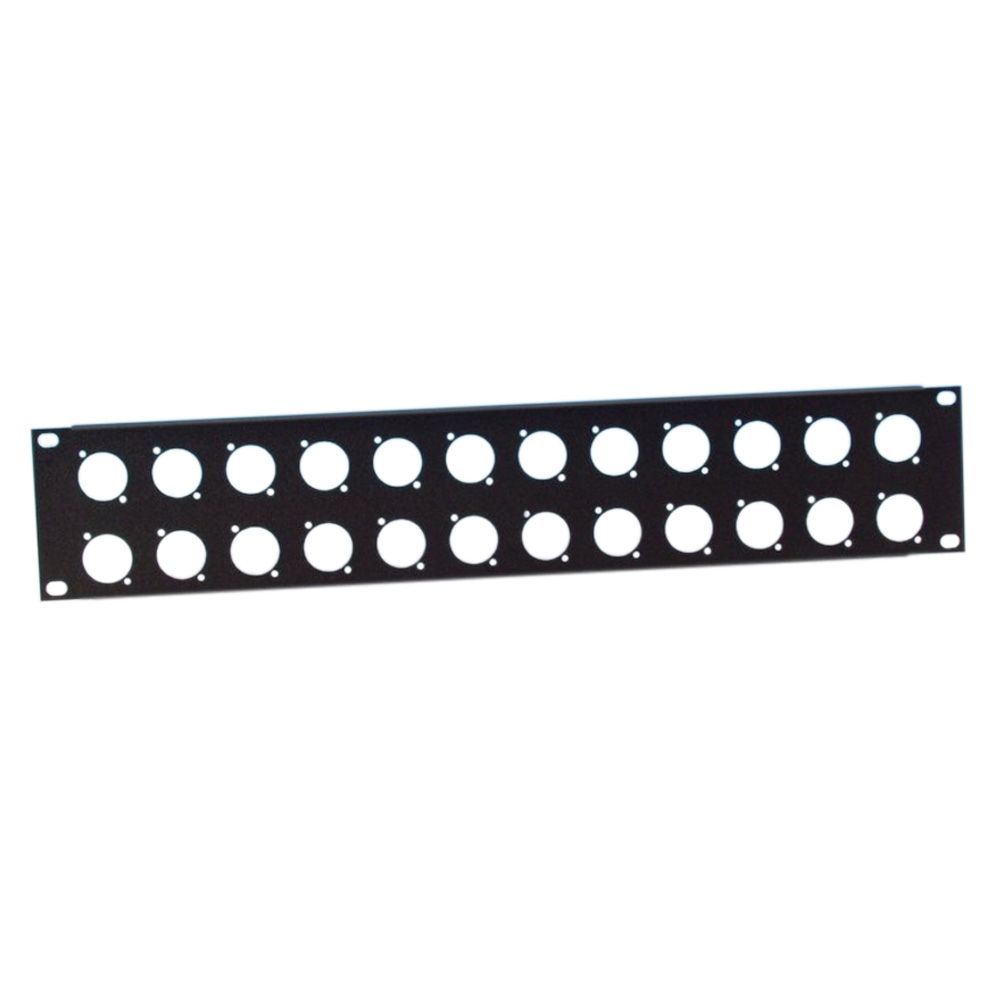 4049521016196 - Adam Hall 19 Parts 872214 19 U-Rackblende 2 HE für 24 Buchsen