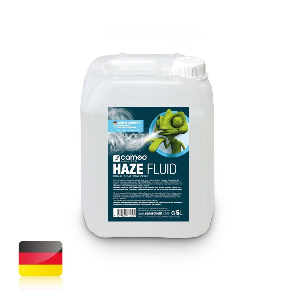 4049521174124 - Cameo HAZE FLUID 5L Hazefluid feine Nebeldichte lange Standzeit ölfrei