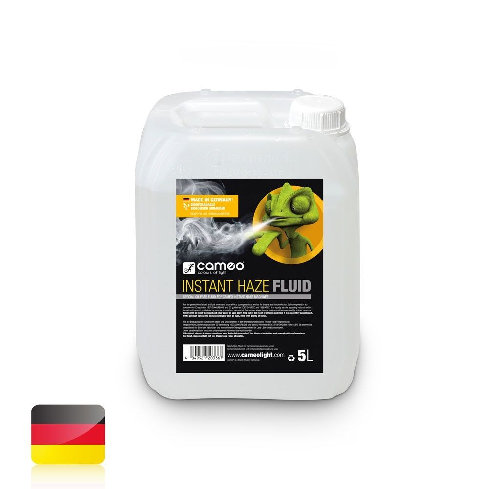 4049521203367 - Cameo INSTANT HAZE FLUID 5L Spezielles ölfreies Hazefluid für Cameo INSTAN