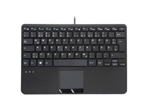 4049571007359 - PERIBOARD-525 H DE USB Tastatur Deutsch QWERTZ Schwarz USB-Hub Touch-Oberfläche