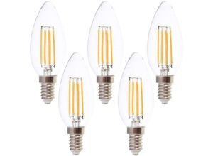 4049702707592 - Vtac - v-tac LED-Filament-Lampe VT-1986-N E14 eek f 4W 400lm 3000K 5 Stück