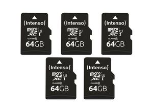 4049702713470 - - MicroSDXC Karte UHS-1 Premium 64 gb 5er Pack