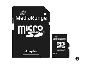 4049702714736 - MEDIARANGE MicroSD-Card Class 10 32 GB 5er Pack