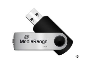 4049702714750 - MEDIARANGE USB-Stick MR912-NOR USB 20 64 GB 5er Pack