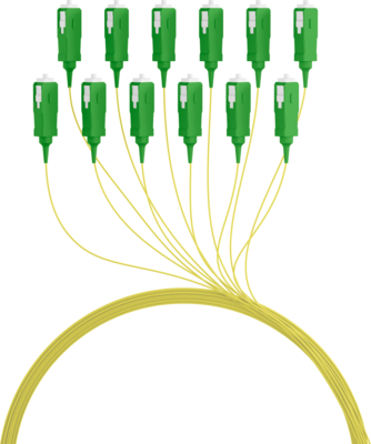 4049759026202 - Faserpigtail SC APC OS2 G652D -- Gelb 2m - 1 Stück