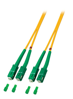 4049759026554 - Duplex Patchkabel SC APC-SC APC OS2 G652D -- 20m LSZH 3mm gelb