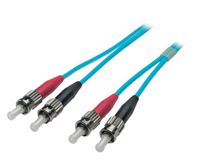 4049759027704 - Duplex Patchkabel ST-ST OM3 -- 05m LSZH 3mm aqua 4049759027704 - Duplex Patchkabel ST-ST OM3 -- 05m LSZH 3mm aqua