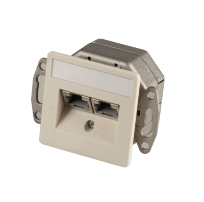 4049759029302 - Datendose 2xRJ45 UPEK CAT6 r l -- RAL1013 De-embedded 4049759029302 - Datendose 2xRJ45 UPEK CAT6 r l -- RAL1013 De-embedded