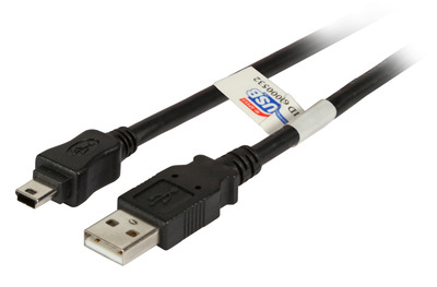 4049759053345 - USB20 Anschlusskabel A-Mini B (5polig) -- St-St 30m schwarz Premium 4049759053345 - USB20 Anschlusskabel A-Mini B (5polig) -- St-St 30m schwarz Premium