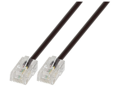 4049759055134 - Modularkabel RJ45 (8 4) - RJ45 (8 4) -- schwarz 6 m