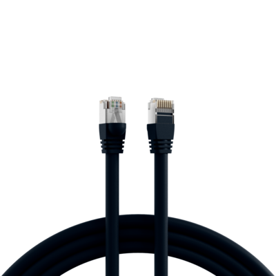 4049759055776 - RJ45 Patchkabel S FTP Cat6 PVC kurze -- Tülle UL 6m schwarz