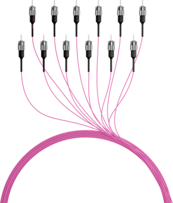 4049759063931 - Faserpigtail ST OM4  -- Erikaviolett 2m - 1 Stück