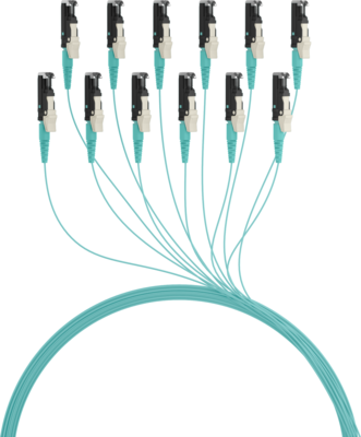 4049759077112 - Faserpigtail E2000© OM3  -- Aqua 2m - 1 Stück