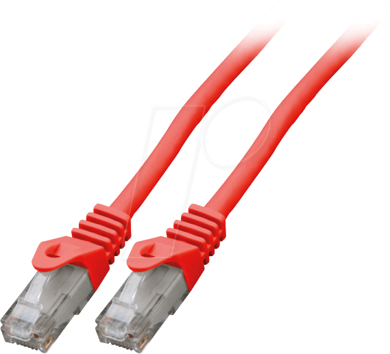 4049759081065 - EFB-Elektronik patch cable - 1 m - red - Rot - 1 meter