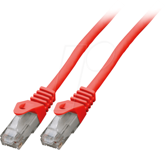 4049759084271 - EFB K8104RT15 - Cat6 U UTP Patchkabel CCA 15 m rot