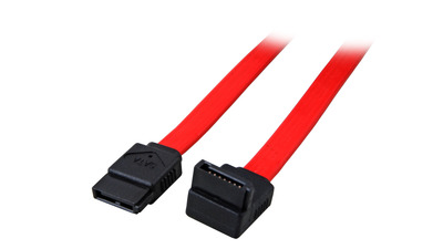 4049759084516 - SATA Anschlusskabel 2x SATA 7  St-St -- (gewinkelt) 10m rot