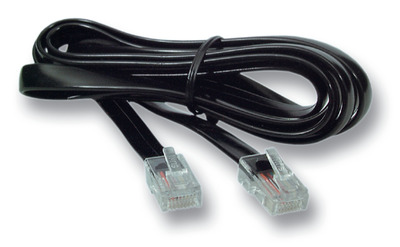 4049759108908 - Modularkabel schwarz 2 x RJ10 (4 4) -- Stecker 11 03 m