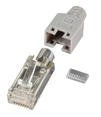 4049759115951 - RJ45-Hirose Stecker STP TM11 grau 1 -- Stück 3 Elemente Cat5e