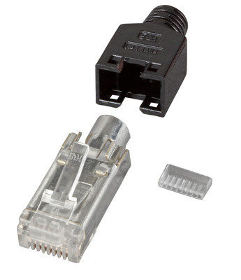 4049759116026 - RJ45-Hirose Stecker STP TM11 schwarz -- 50 Stück 3 Elemente Cat5e