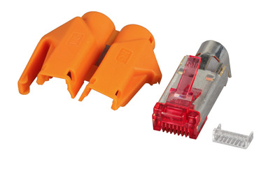 4049759116224 - RJ45-Hirose Stecker STP TM21 orange 10 -- Stück 3 Elemente Cat 6