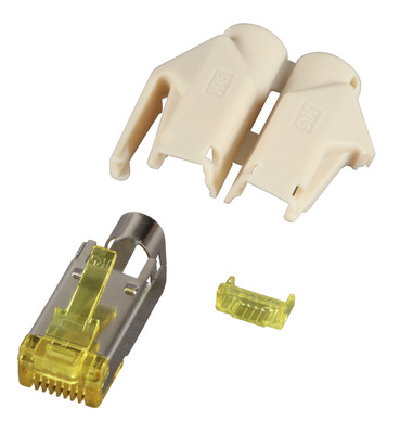 4049759116514 - RJ45-Hirose Stecker STP TM31 beige 50 -- Stück 3 Elemente Cat6A