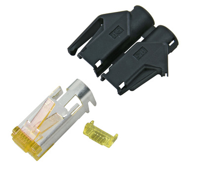 4049759116606 - RJ45-Hirose Stecker STP TM31 schwarz -- 10 Stück 3 Elemente Cat6A