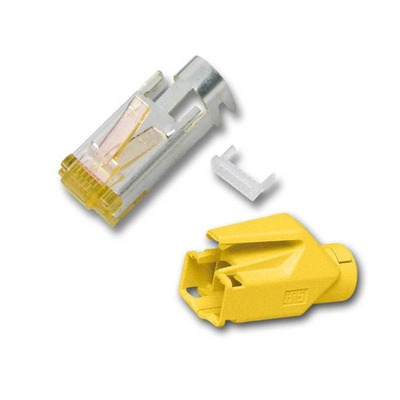 4049759116651 - RJ45-Hirose Stecker STP TM31 gelb 50 -- Stück 3 Elemente Cat6A