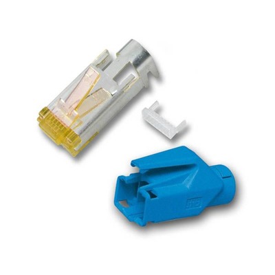 4049759116705 - RJ45-Hirose Stecker STP TM31 blau 1 -- Stück 3 Elemente Cat6A